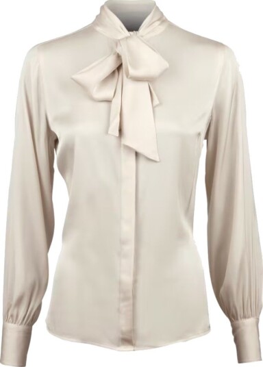 Stenströms Selma bow tie blouse 34 beige dame