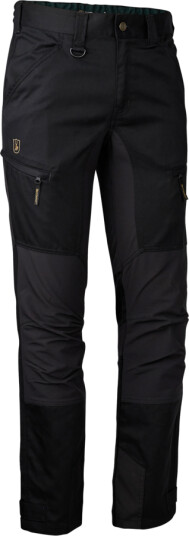 Deerhunter Men's Rogaland Stretch Trousers with Contrast Black 29 Short, Black