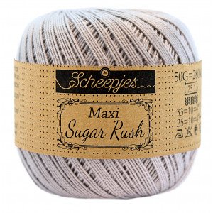 Scheepjes Maxi Sugar Rush Garn Unicolor 618 Sølv