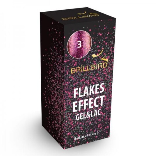 Brillbird Norge Flake effect gel&lac   3