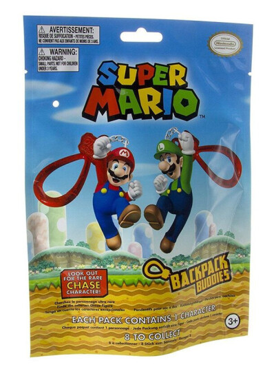 Super Mario Nøkkelring Mystery Pack Super Mario Nøkkelring Mystery Pack