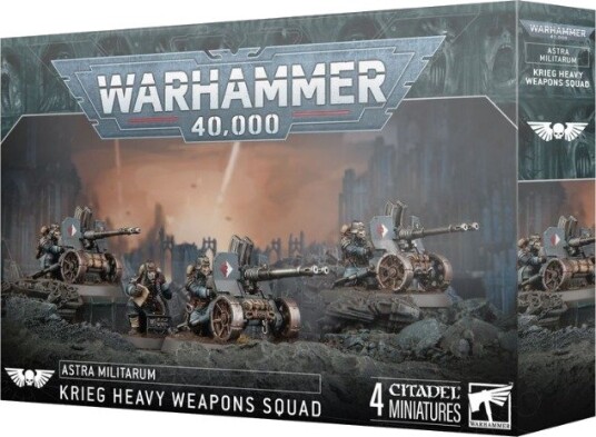 Games Warhammer 40K Krieg Heavy Weapons Squad