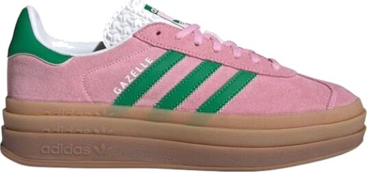 Adidas Gazelle Bold Dame True Pink/Green/Cloud White 38 2/3