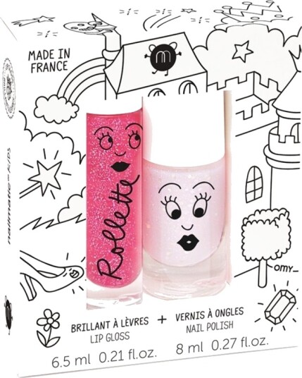 Nailmatic Kids Lip Gloss And Nail Polish Set Fairytales