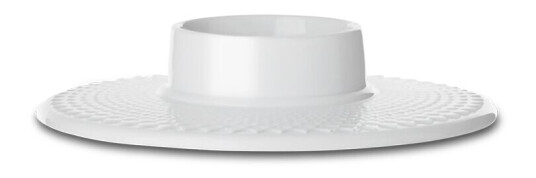 Lyngby Porcelæn Rhombe kubbelysestake hvit
