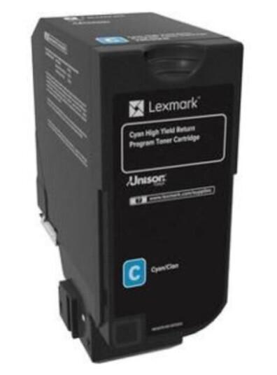 Lexmark CS 725 C return Toner - 74C2HC0 Original - Cyan 12000 sider Lexmark CS 725 C return Toner - 74C2HC0 Original - Cyan 12000 sider