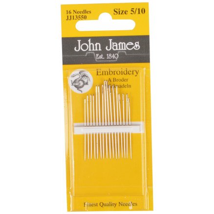 John James broderinåler størrelse 5/10 16 stk. John James broderinåler størrelse 5/10 16 stk.