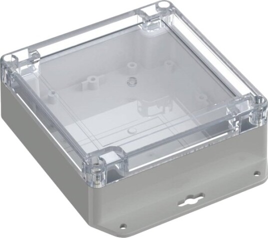 Tru Components TC 13865300 151,4 × 121,4 × 45 mm ABS PC Transparent/Lys Grå