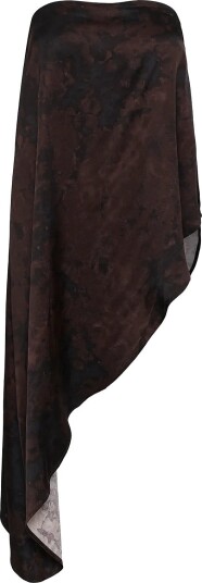 Soaked Slcinna Asymetric Top   BROWN SHADOWS   S