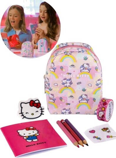Hello Kitty Mini Ryggsekk Med Overraskelser Enhjorning
