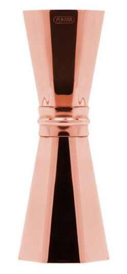 Yukiwa Octagon jigger belagt med rosègull 33/45 ml