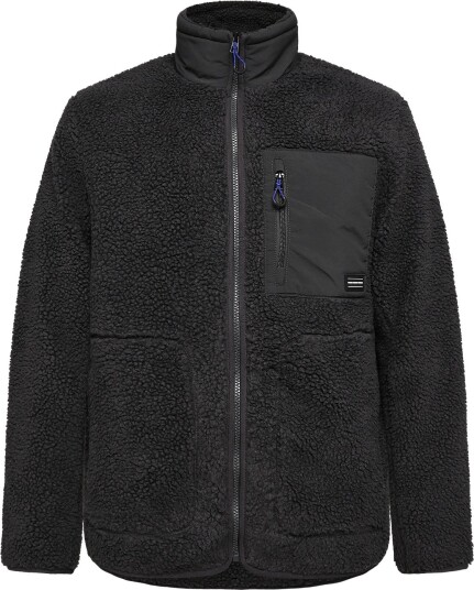 Tom Tailor Teddy Jacket COAL MINE GREY XXL Tom Tailor Teddy Jacket COAL MINE GREY XXL