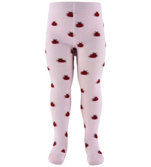 Fuzzies Strømpebukser   Soft Rosa m. Marihøner   Fuzzies   86/92   Strømpebukser   86 92