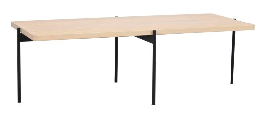 Rowico Home Shelton salongbord Hvitpigmentert/svart 145 x 60 cm Hvit
