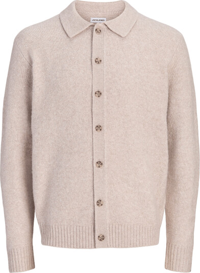 Jack & Jones Jjesoho Ollie Knit Polo Cardigan Beige L