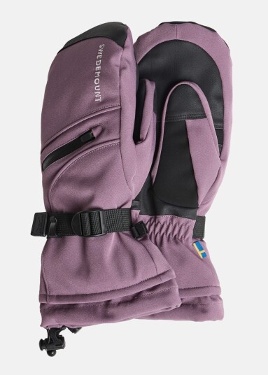 Swedemount Cervinia Ski Mitten W Dk. Mauve M Skihansker