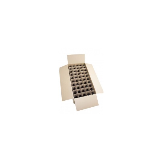 Eske med 50 stk 0,25 l flasker brune long-neck flasker
