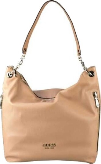 Guess Guess Guess G Chain Håndveske Large Hobo I Polyuretan Beige Til Kvinner