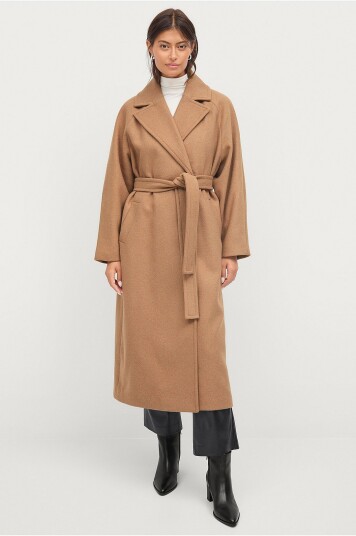 Ellos Collection Kåpe Robe Coat med flip flops Beige
