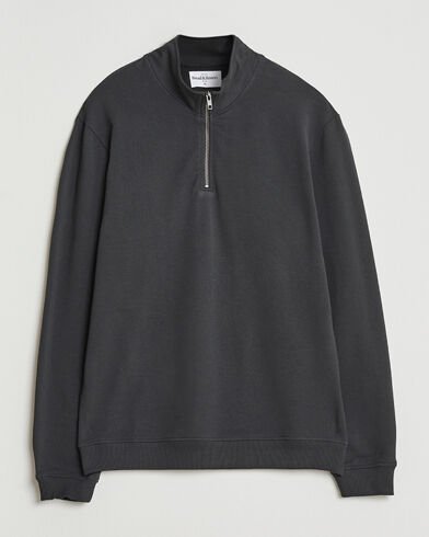 Bread & Boxers Loungewear Half Zip Charcoal