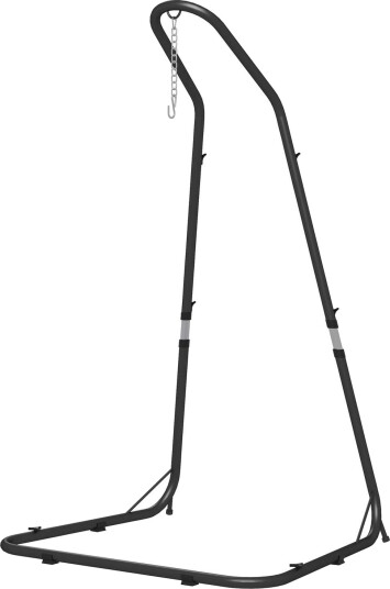 Justerbar hengestolramme sort 150 kg