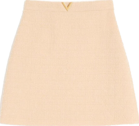 Valentino Dame Skjørt Beige M,