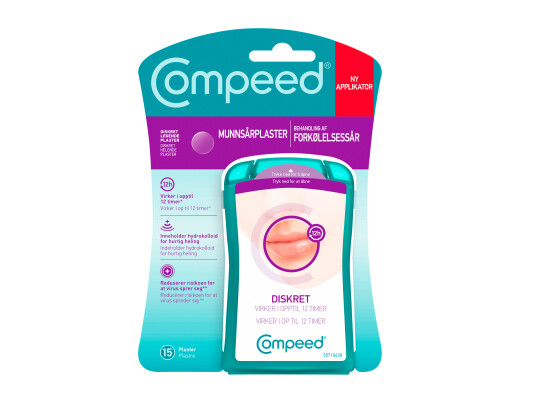 Compeed Invisible Munnsårplaster, 15 stk.
