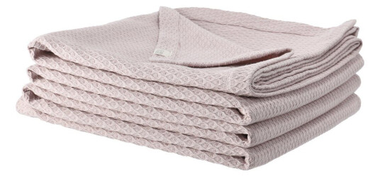 Scandi Living Kimono sengeteppe 260x260 cm Dusty rose rosa