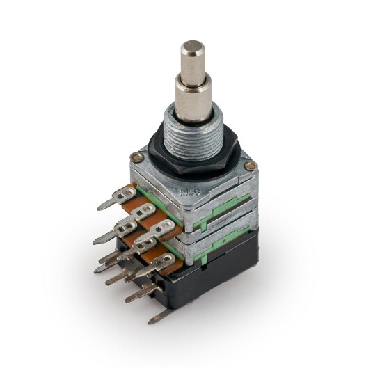 Mec Mono Stacked Potentiometer B10k/cc / B250k, Push/pull