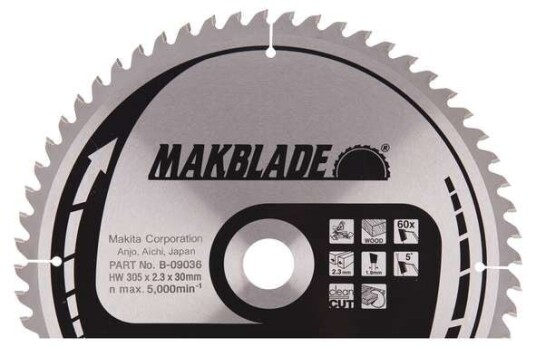 Makita Sagblad 305x30mm 60t Ls1214, Ls1216, Lh1200