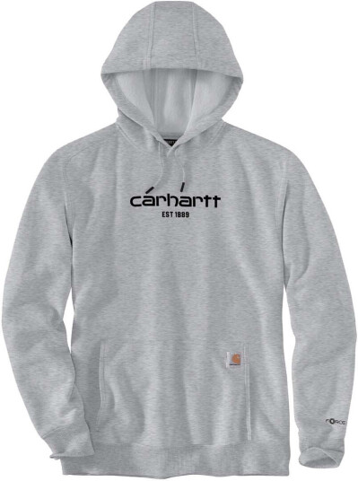Carhartt Lightweight Logo Graphic Hettegenser M Grå Carhartt Lightweight Logo Graphic Hettegenser M Grå