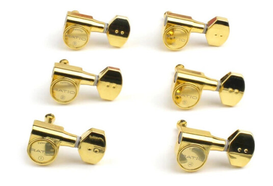 Graph Tech Prn-2721-G0 Ratio Electric Guitar Machine Heads Left - Gull