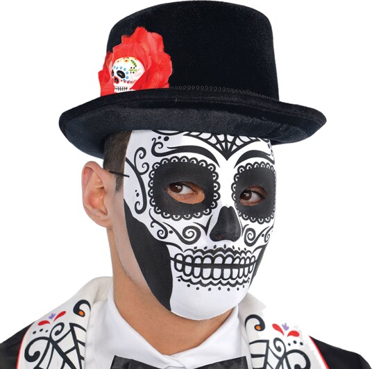 Riethmüller Day of the Dead Svart hvit Maske One-size 999797