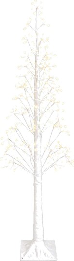 vidaXL Stjerneformet juletre Hvit 180 cm Plast 432 LED-lys