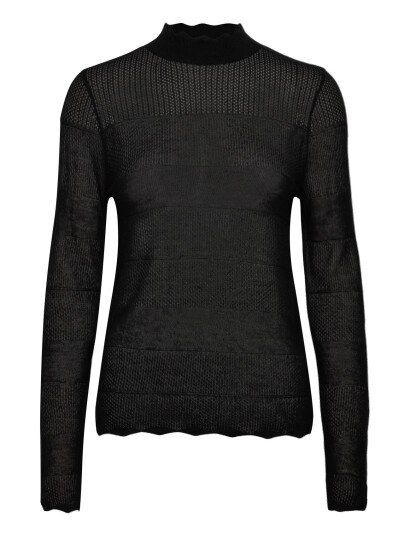 Rosemunde Rwlotus Tencel Ls Mock Neck Pullove - Black - S Rosemunde Rwlotus Tencel Ls Mock Neck Pullove - Black - S