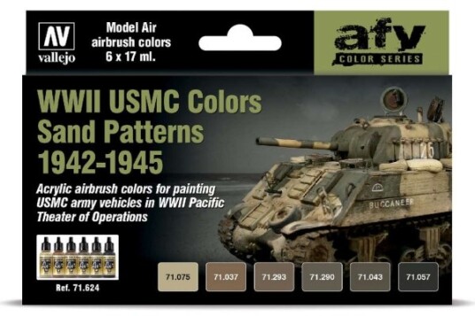 Wwii Usmc Colors Sand Patternes 1942-1945