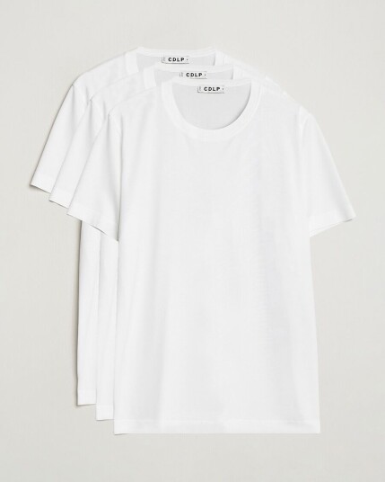 CDLP 3-Pack Midweight T-Shirt White CDLP 3-Pack Midweight T-Shirt White
