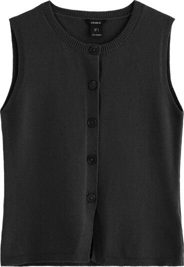 Lindex Knitted Vest Black XL