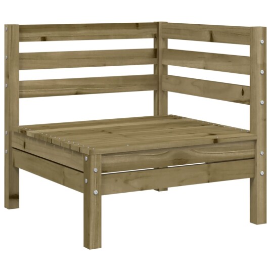  Hagesofa 4-seters impregnert furu 838053