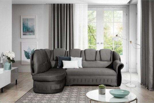 Seksjon Eltap Lord 243x180x112 cm Nube 5 Grå Venstre