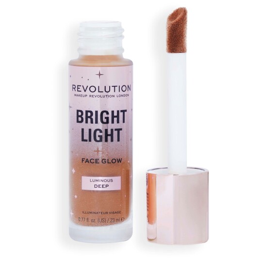 Makeup Revolution Bright Light Luminous Foundation 23 ml - Deep Glød Makeup Revolution Bright Light Luminous Foundation 23 ml - Deep Glød