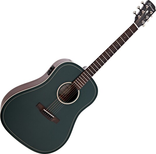 Hartwood Artiste Dreadnought Elektroakustisk Gitar Grønn