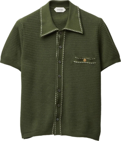 Versace Herre Topper Grønn M,