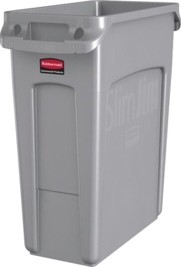 Affaldsspand Rubbermaid Slim Jim Grå Plast 60 L