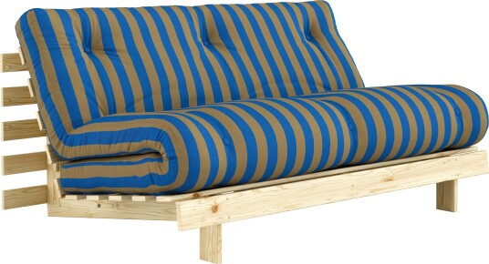 Roots Sovesofa 160x200 cm Brun / Blå