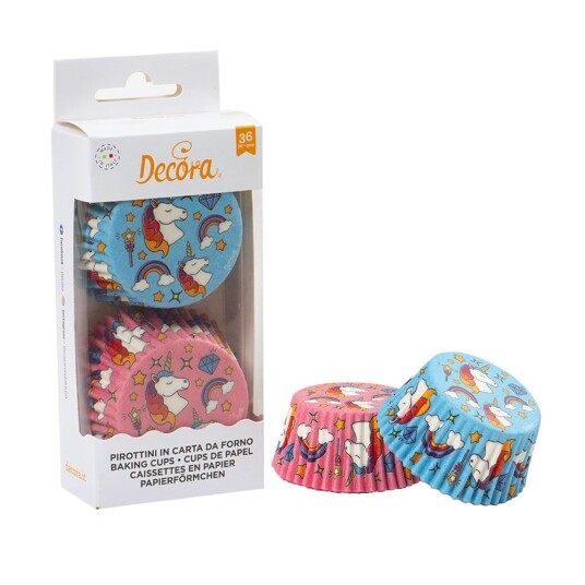 Decora Muffinsformer Enhjørning Pk/36 