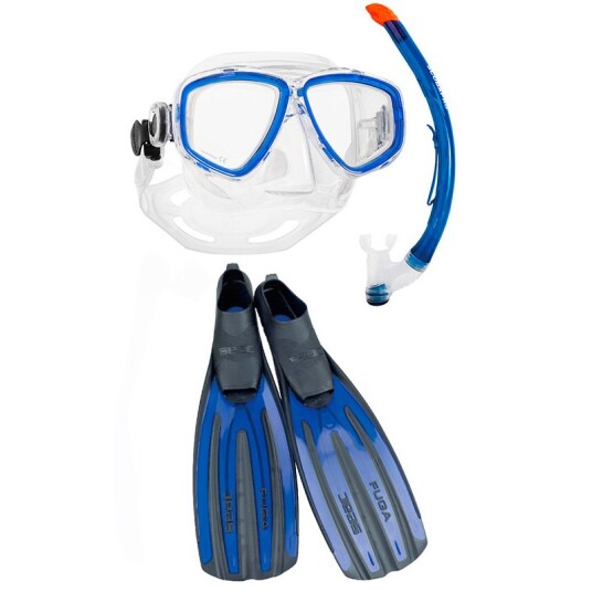 Scubapro snorkelsæt BRONZE med finner Scubapro snorkelsæt BRONZE med finner