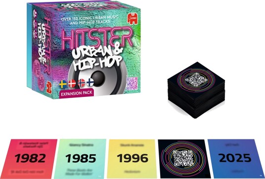 Hitster Urban & Hip-Hop Brettspill for Musikkelskere