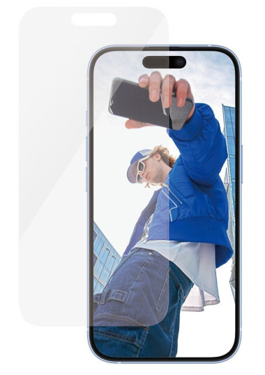 PanzerGlass Classic Fit skjermbeskytter for iPhone 15/16 - Herdet glass med 9H hardhet