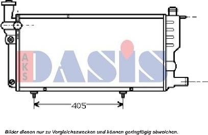 AKS DASIS 161360N Radiator motorkjøling